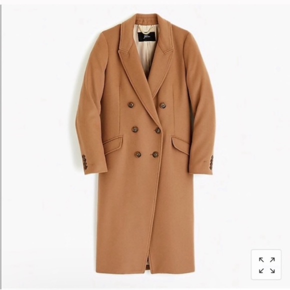 $398 J.Crew DOUBLE-BREASTED TOPCOAT IN
WOOL CASHMERE Black - Picture 13 of 14